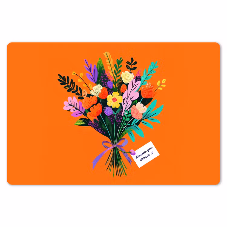 Kaartje - Boeket - Bloemen Placemat vinyl groot -zzsfeer1_Kitchenyeah-website
