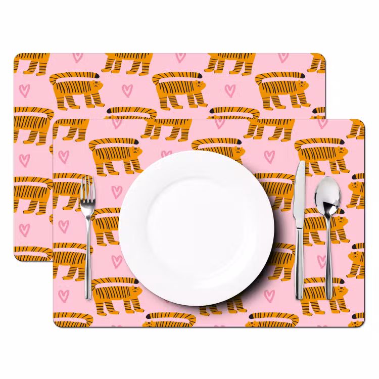 Katten - Roze - Hartjes Placemat vinyl groot 368 -zzsfeer2_Kitchenyeah-website