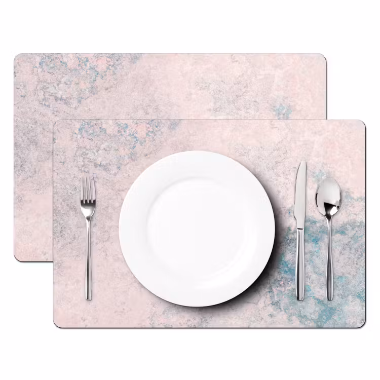 Cement - Beton - Retro - Industrieel - Wit - Blauw Placemat vinyl groot -zzsfeer2_Kitchenyeah-website