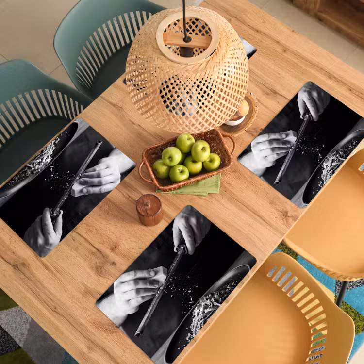 Kaas - Pasta - Rasp Placemat vinyl groot -zzsfeer5_Kitchenyeah-website