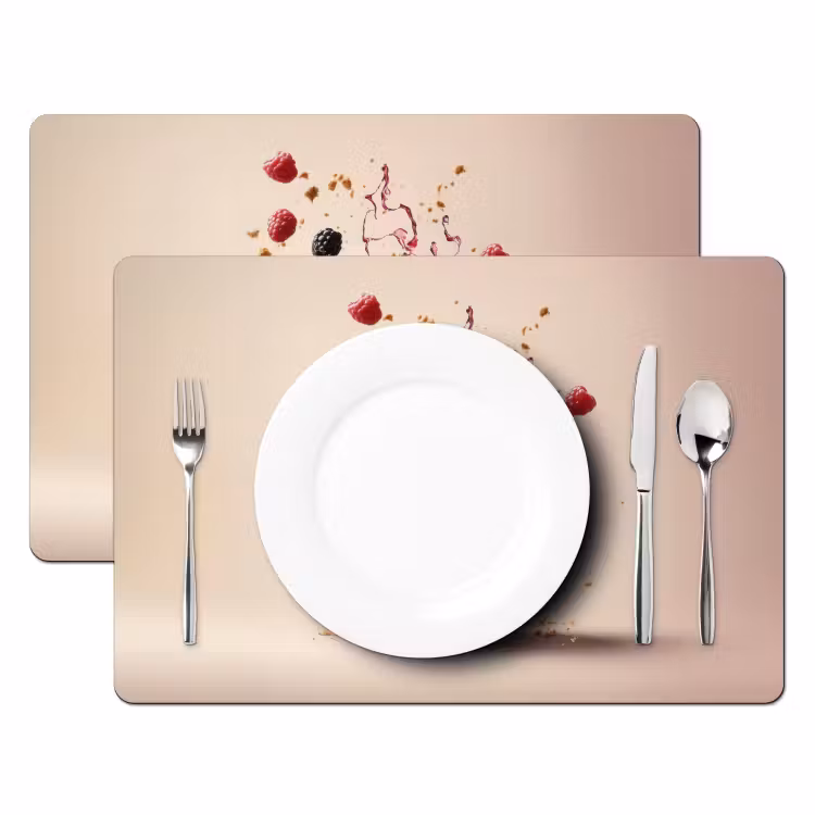 Cheesecake - Eten - Roze - Taart Placemat vinyl groot -zzsfeer2_Kitchenyeah-website