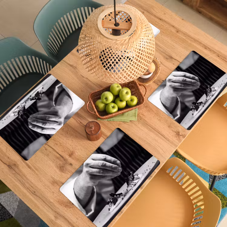 Chef - Garnering - Gerecht Placemat vinyl groot -zzsfeer5_Kitchenyeah-website