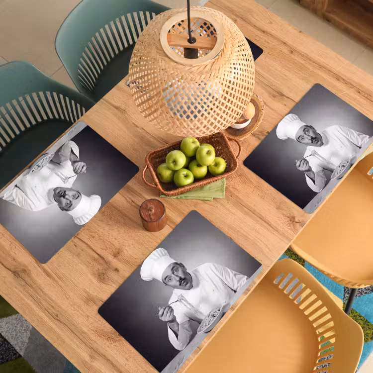 Chef - Spaghetti - Pasta Placemat vinyl groot -zzsfeer5_Kitchenyeah-website