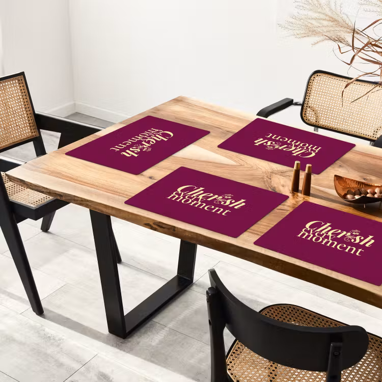 Cherish every moment - Cocktailglas - Bordeaux Placemat vinyl groot -zzsfeer4_Kitchenyeah-website