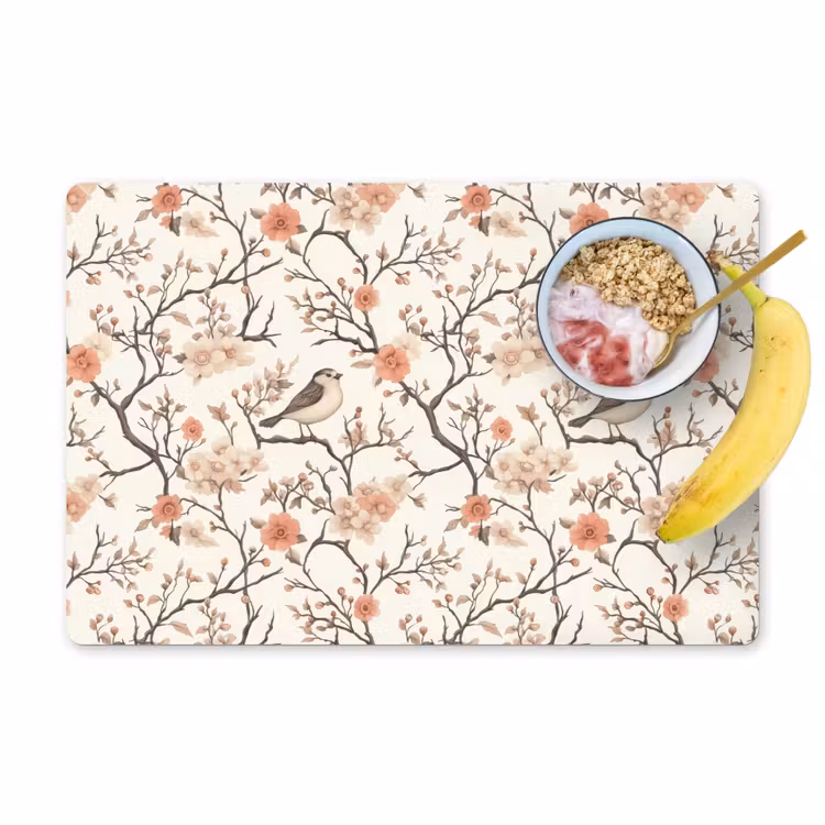 Kersenbloesem - Mus - Roze Placemat vinyl groot 368 -zzzproduct_Kitchenyeah-website