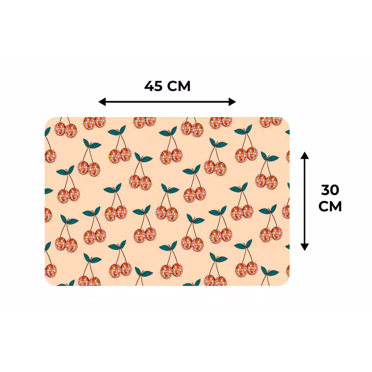 Kers - Disco - Patroon Placemat vinyl groot 368 -specs