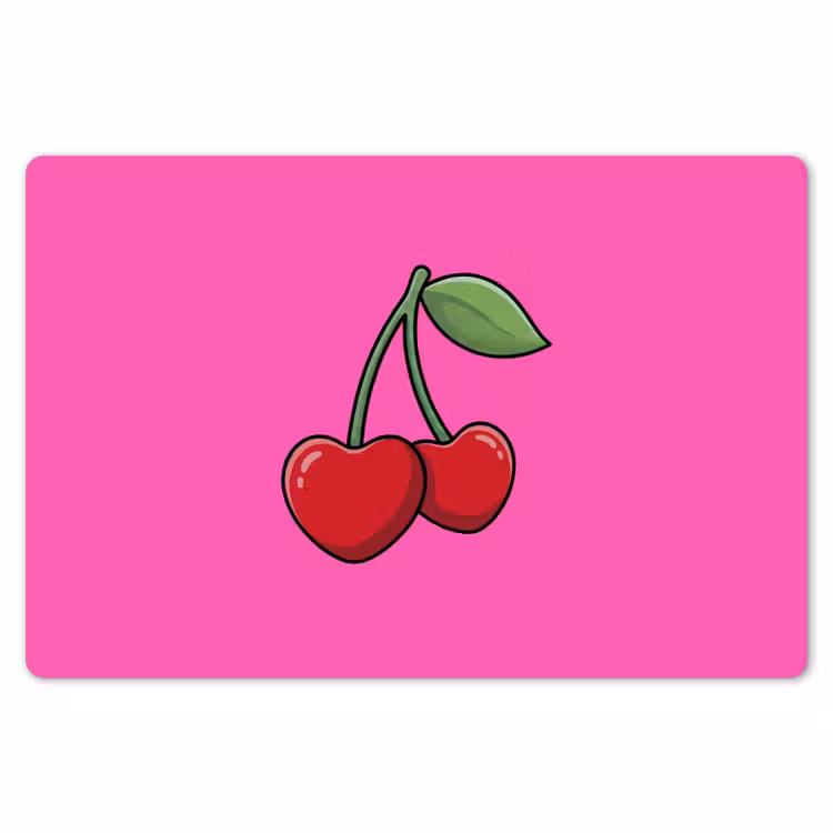 Kers - Roze - Fruit Placemat vinyl groot -zzsfeer1_Kitchenyeah-website