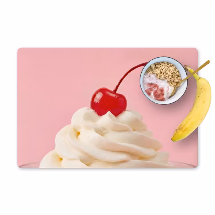 Kers - Slagroom - Roze Placemat vinyl groot -zzzproduct_Kitchenyeah-website