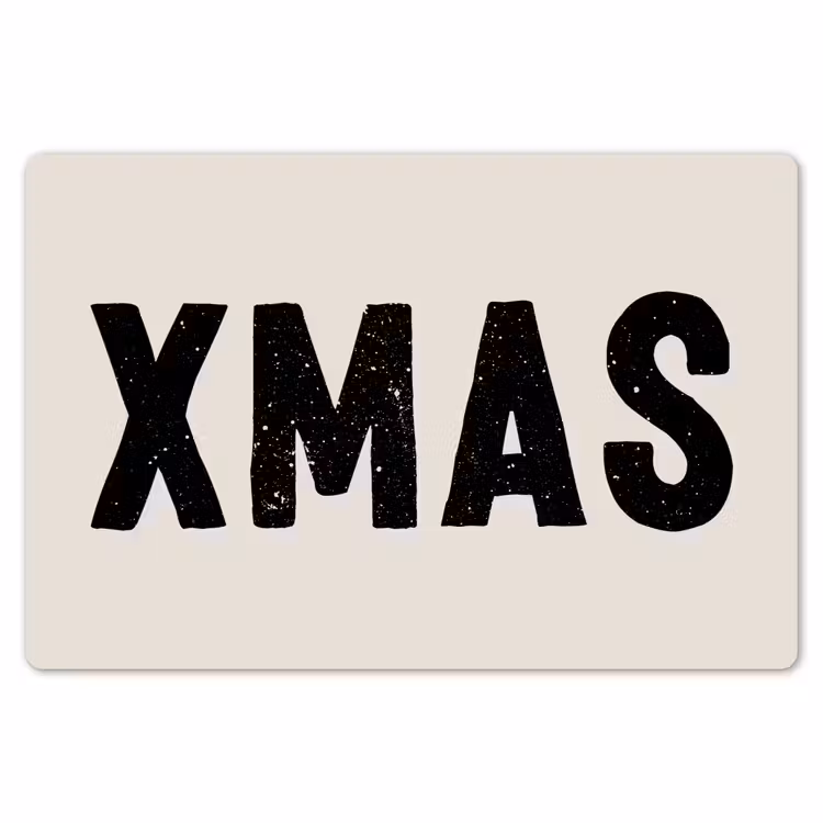 Kerst - Beige - Quotes - Xmas - Feestdagen Placemat vinyl groot -zzsfeer1_Kitchenyeah-website