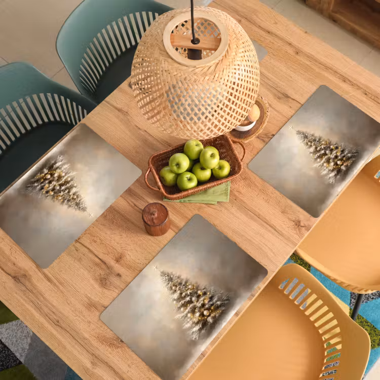 Kerst - kerstboom - Sneeuw - Art Placemat vinyl groot -zzsfeer5_Kitchenyeah-website