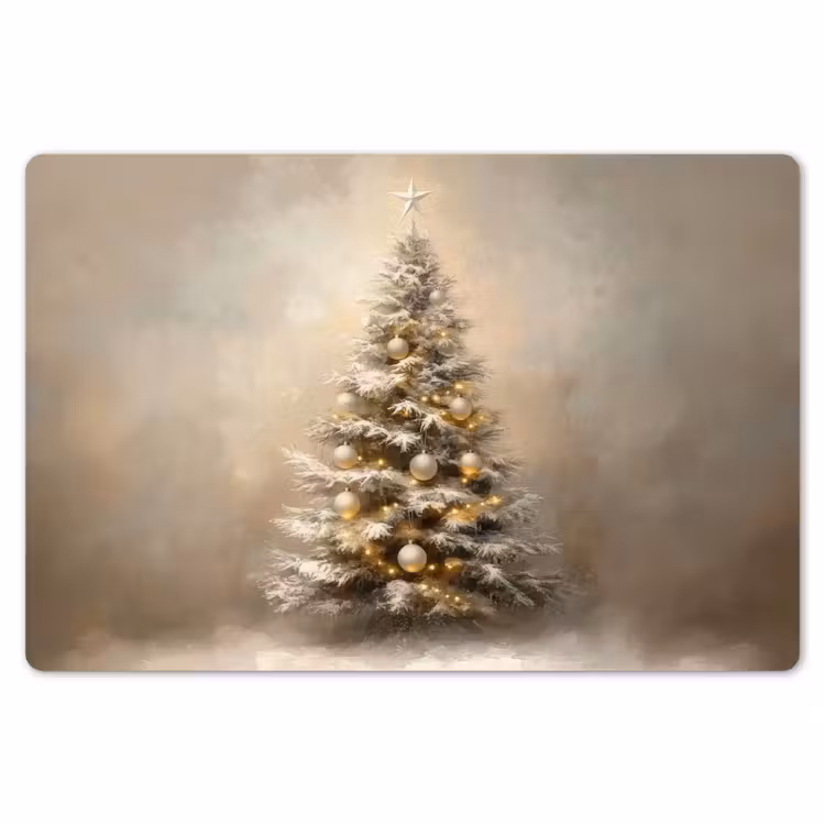 Kerst - kerstboom - Sneeuw - Art Placemat vinyl groot -zzsfeer1_Kitchenyeah-website