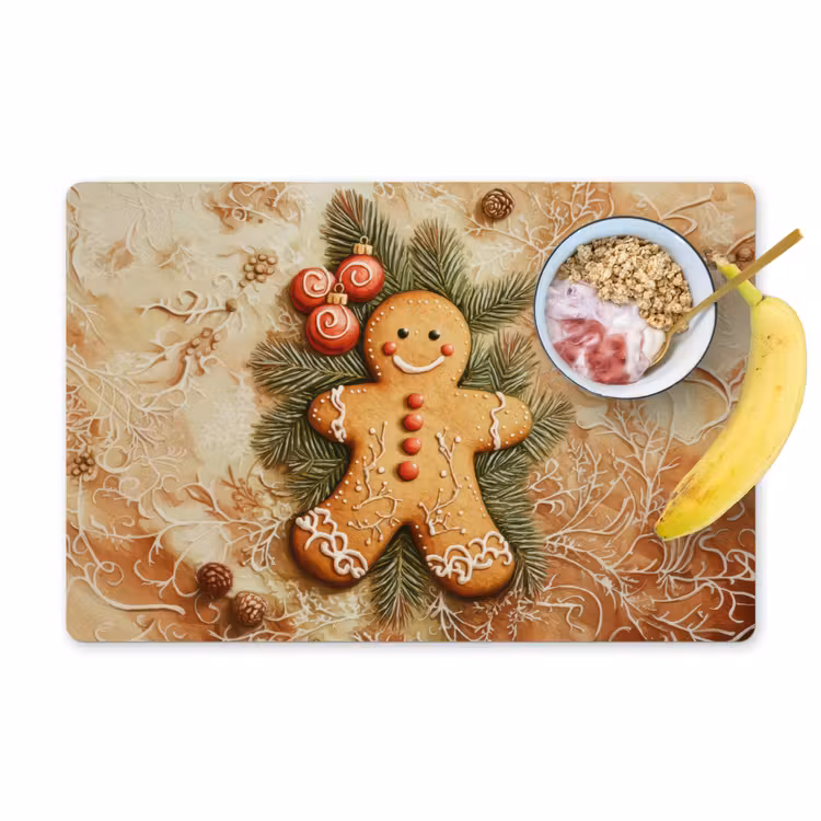 Kerstmis - Koekje - Poppetje - Speculaas Placemat vinyl groot -zzzproduct_Kitchenyeah-website