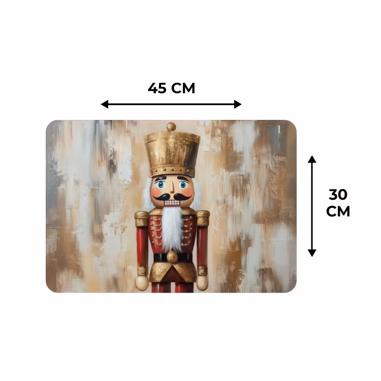 Kerst - Poppetje - Abstract Placemat vinyl groot -specs