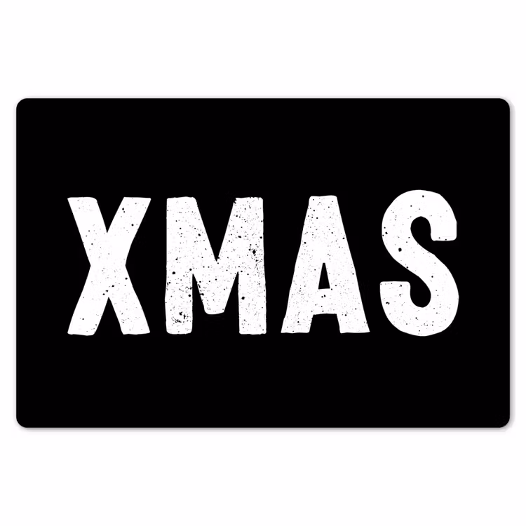 Kerst - Quotes - Xmas - Zwart - Feestdagen Placemat vinyl groot -zzsfeer1_Kitchenyeah-website