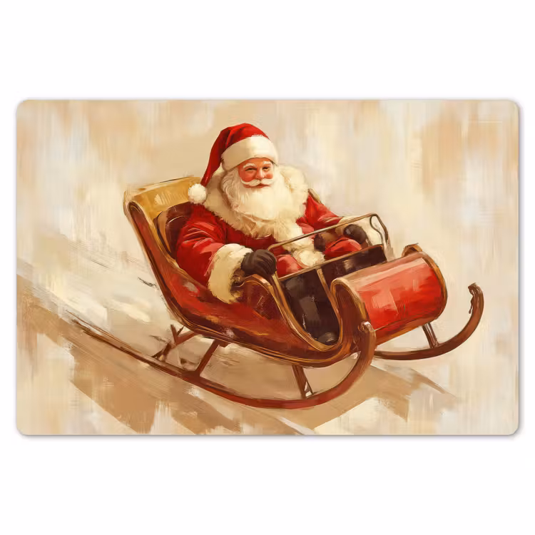 Kerst - Slee - Kerstman Placemat vinyl groot -zzsfeer1_Kitchenyeah-website