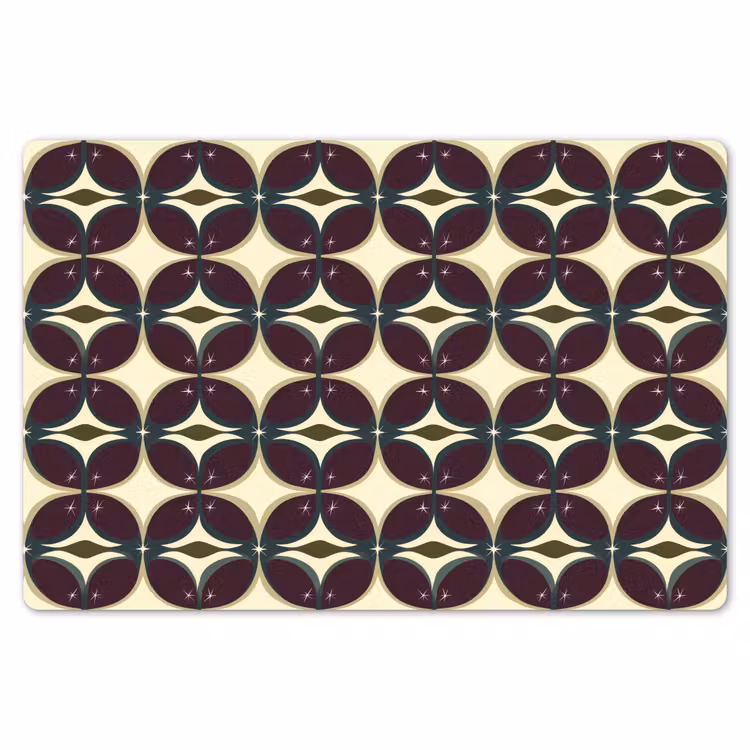 Cirkel - Retro - Kleurrijk Placemat vinyl groot 368 -zzsfeer1_Kitchenyeah-website