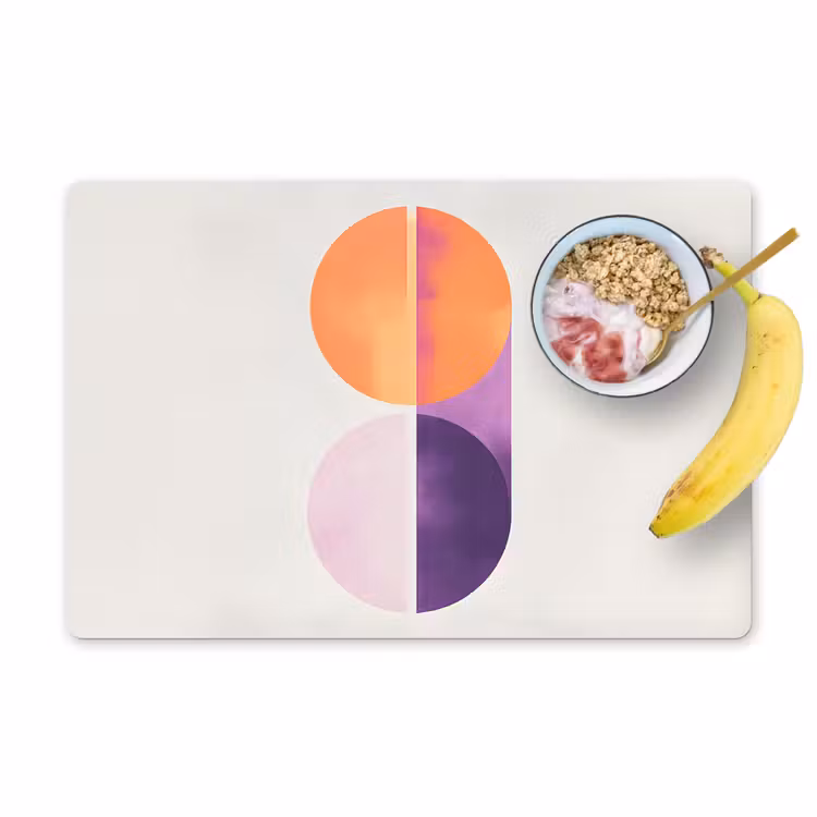 Cirkels - Abstract - Paars Placemat vinyl groot -zzzproduct_Kitchenyeah-website