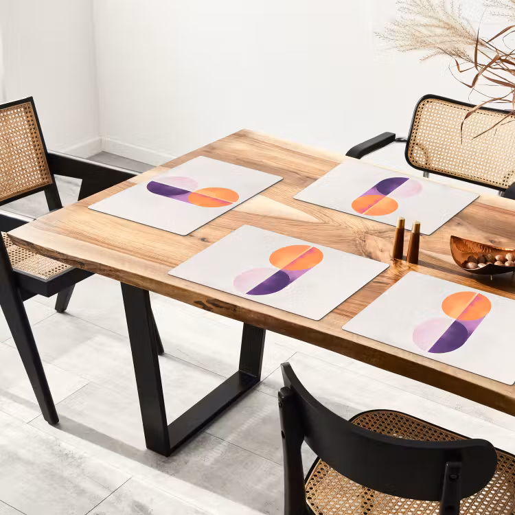 Cirkels - Abstract - Paars Placemat vinyl groot -zzsfeer4_Kitchenyeah-website