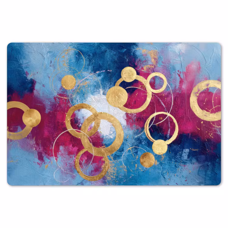 Cirkels - Goud - Abstract Placemat vinyl groot -zzsfeer1_Kitchenyeah-website