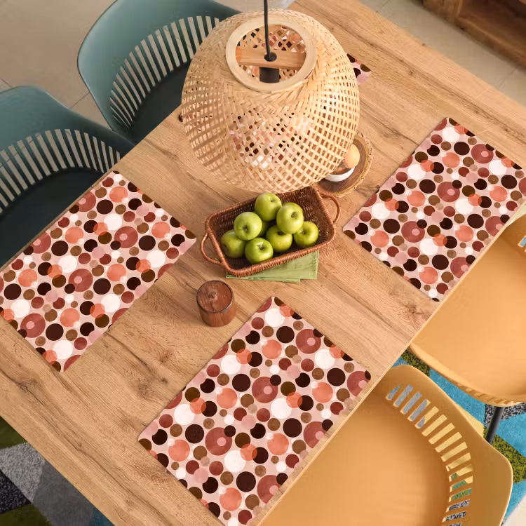 Cirkels - Modern - Kleurrijk Placemat vinyl groot 368 -zzsfeer5_Kitchenyeah-website