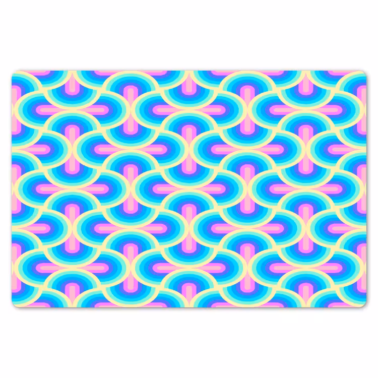 Cirkels - Neon - Bogen Placemat vinyl groot 368 -zzsfeer1_Kitchenyeah-website