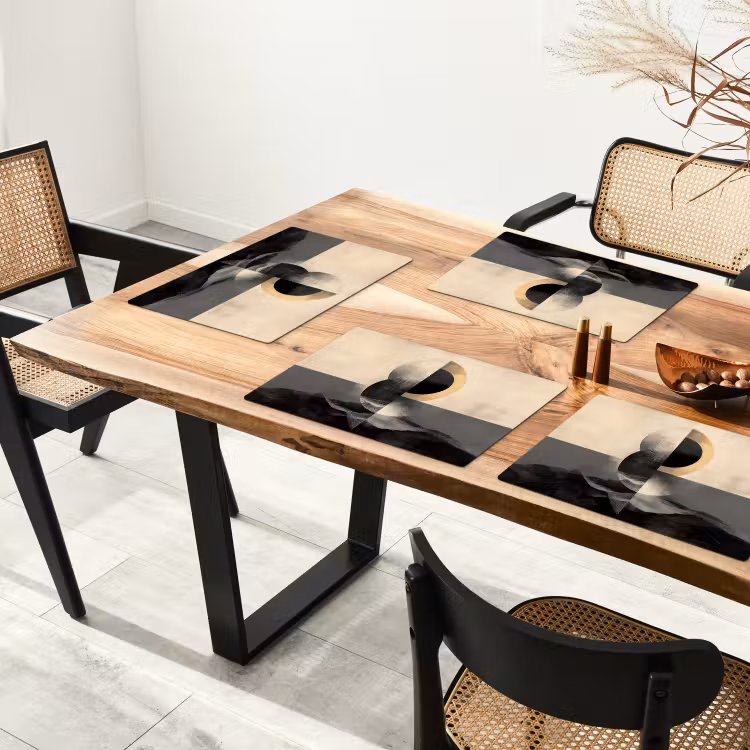 Cirkels - Schaduw - Abstract Placemat vinyl groot -zzsfeer4_Kitchenyeah-website