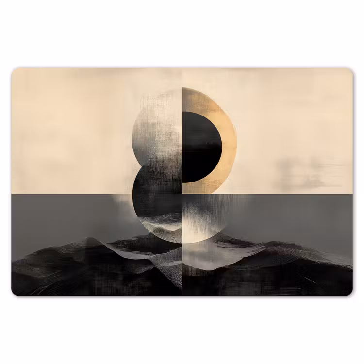 Cirkels - Schaduw - Abstract Placemat vinyl groot -zzsfeer1_Kitchenyeah-website