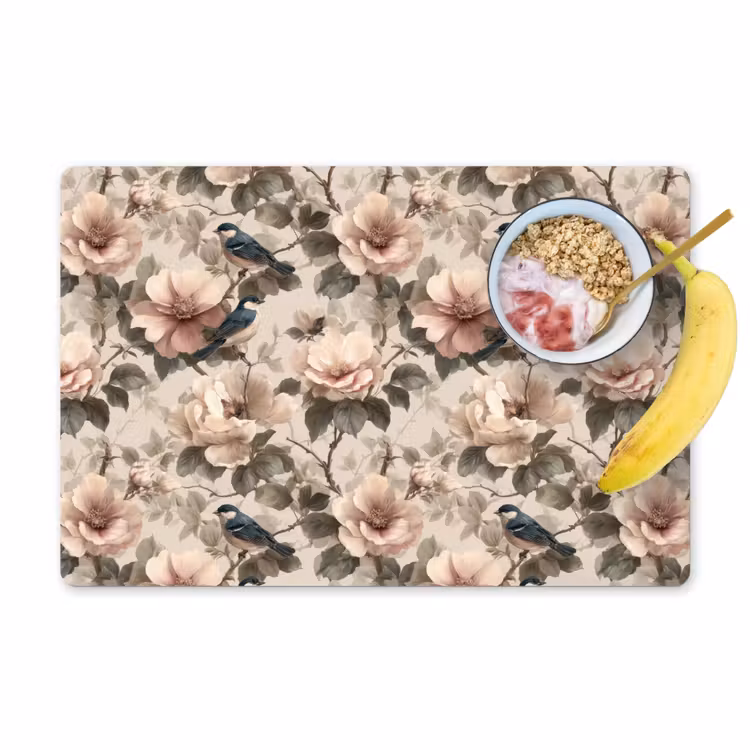 Klassiek - Vogels - Kleurrijk Placemat vinyl groot 368 -zzzproduct_Kitchenyeah-website
