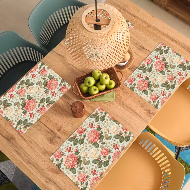 Klassiek - Botanisch - Veelkleurig Placemat vinyl groot 368 -zzsfeer5_Kitchenyeah-website