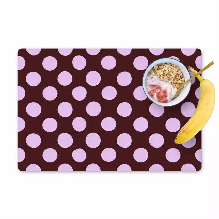 Klassiek - Stippen - Paars Placemat vinyl groot 368 -zzzproduct_Kitchenyeah-website