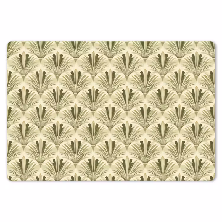 Klassiek - Waaier - Groen Placemat vinyl groot 368 -zzsfeer1_Kitchenyeah-website