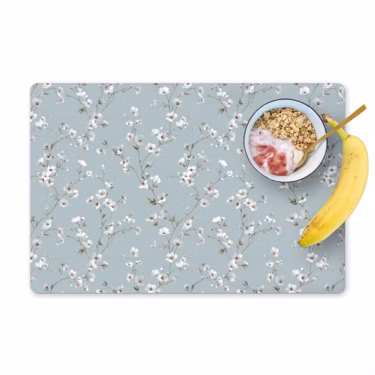 Klassiek - Bloemen - Blauw Placemat vinyl groot 368 -zzzproduct_Kitchenyeah-website