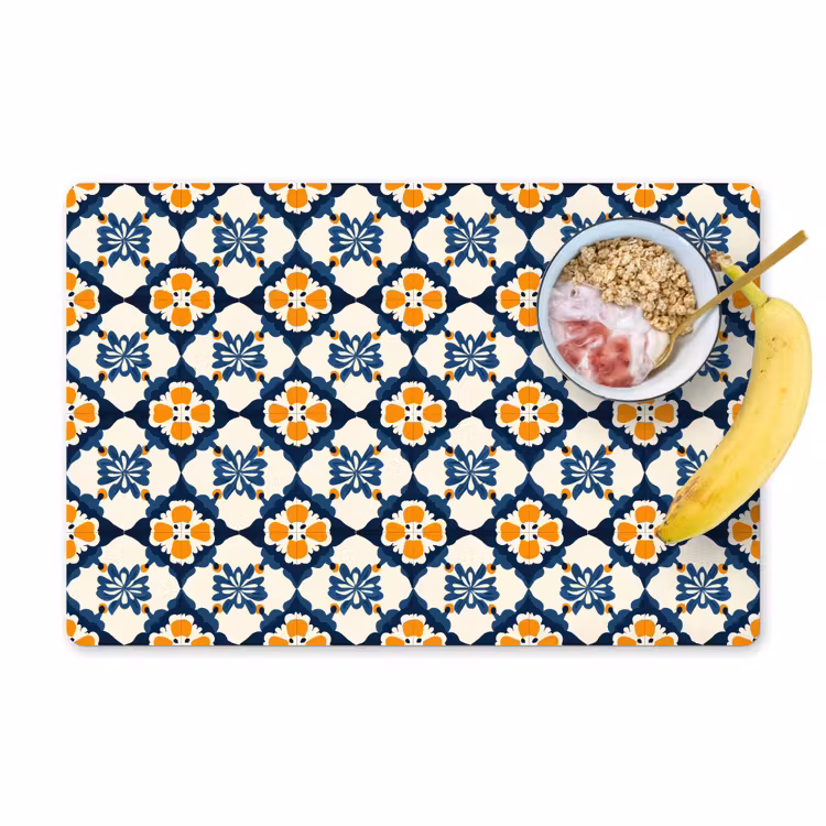 Klassiek - Geometrisch - Blauw Placemat vinyl groot 368 -zzzproduct_Kitchenyeah-website