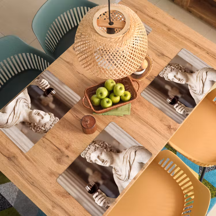 Klassiek - Marmer - Wijn Placemat vinyl groot -zzsfeer5_Kitchenyeah-website