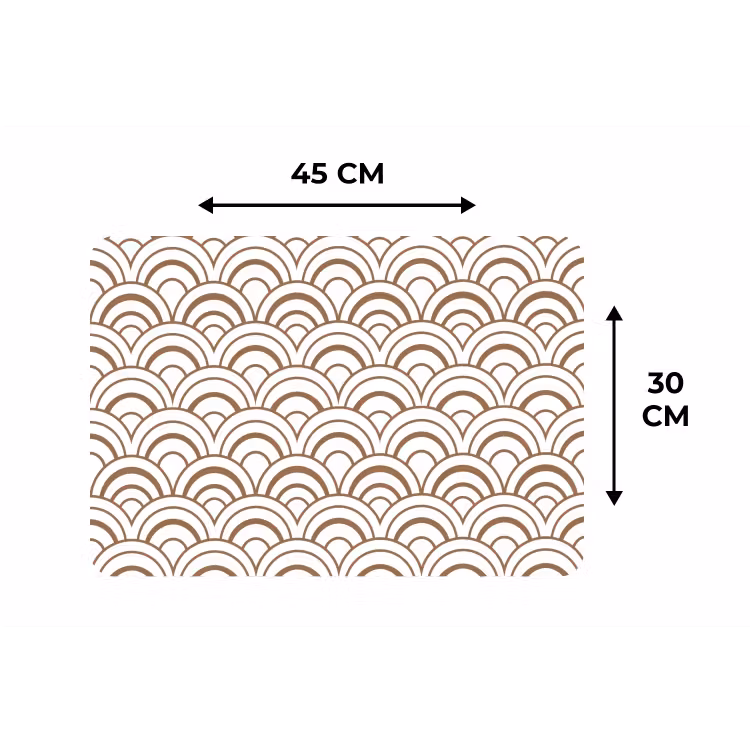 Klassiek - Motief - Terracotta Placemat vinyl groot 368 -specs
