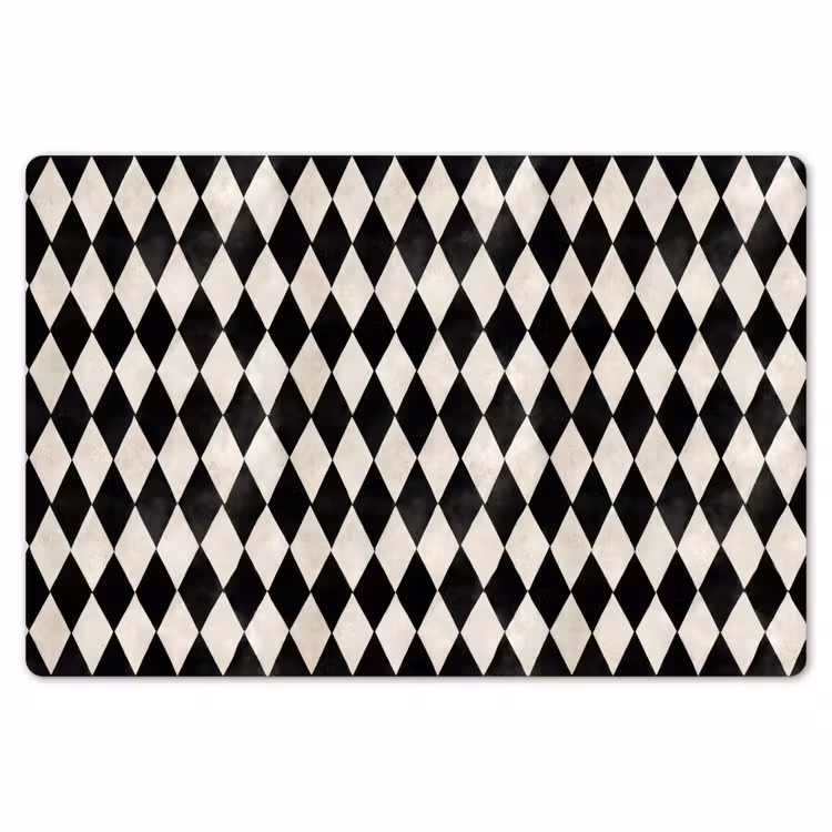 Klassiek - Patroon - Zwart Placemat vinyl groot 368 -zzsfeer1_Kitchenyeah-website