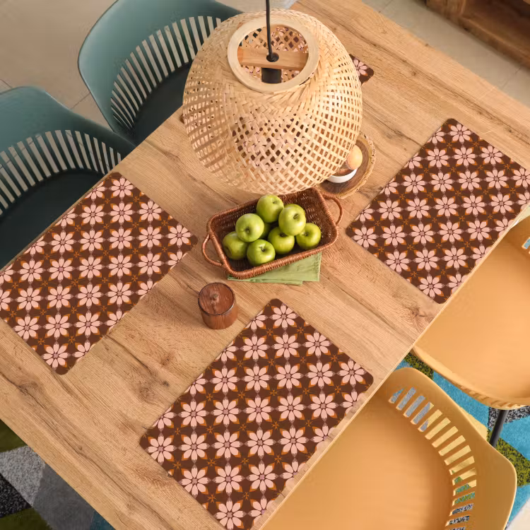 Klassiek - Retro - Bruin Placemat vinyl groot 368 -zzsfeer5_Kitchenyeah-website