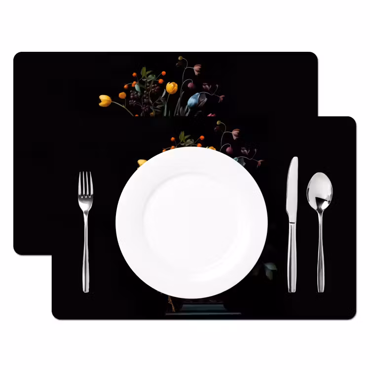 Klassiek - Vaas - Boeket - Bloemen Placemat vinyl groot -zzsfeer2_Kitchenyeah-website