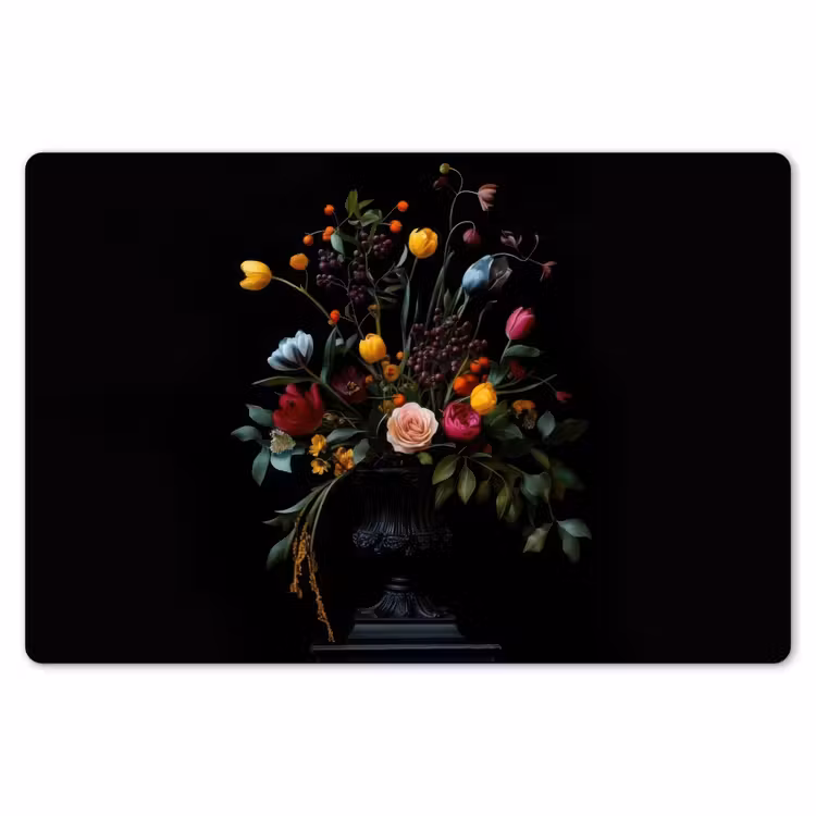 Klassiek - Vaas - Boeket - Bloemen Placemat vinyl groot -zzsfeer1_Kitchenyeah-website