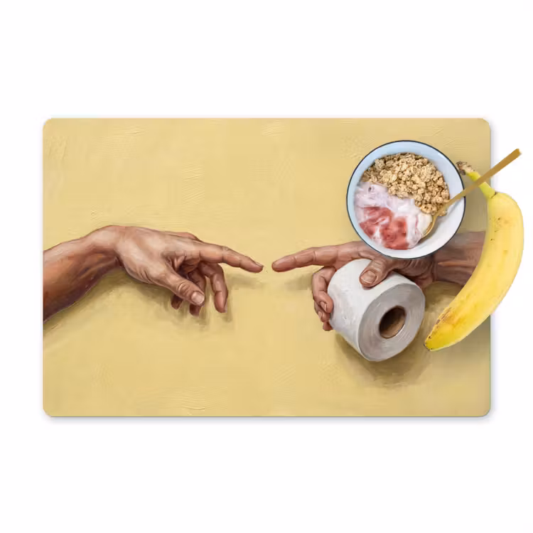 Klassiek - Kunst - Humor Placemat vinyl groot -zzzproduct_Kitchenyeah-website