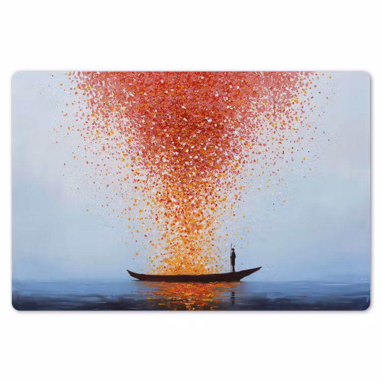 Wolk - Confetti - Boot - Wateroppervlakte Placemat vinyl groot -zzsfeer1_Kitchenyeah-website