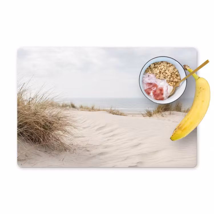 Wolken - Duinlandschap - Zand Placemat vinyl groot -zzzproduct_Kitchenyeah-website