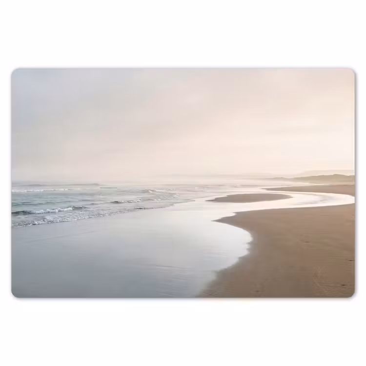 Kustlijn - Strand - Oceaan Placemat vinyl groot -zzsfeer1_Kitchenyeah-website