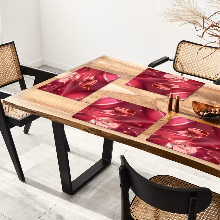 Cocktail - Pink - Luxe Placemat vinyl groot -zzsfeer4_Kitchenyeah-website