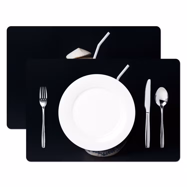 Kokosnoot - Eten - Delfts blauw - Drinken Placemat vinyl groot -zzsfeer2_Kitchenyeah-website