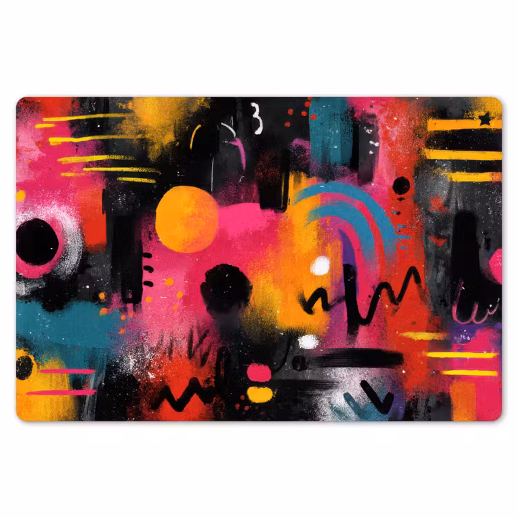 Kleurvlakken - Vormen - Kleurrijk - Abstract Placemat vinyl groot -zzsfeer1_Kitchenyeah-website