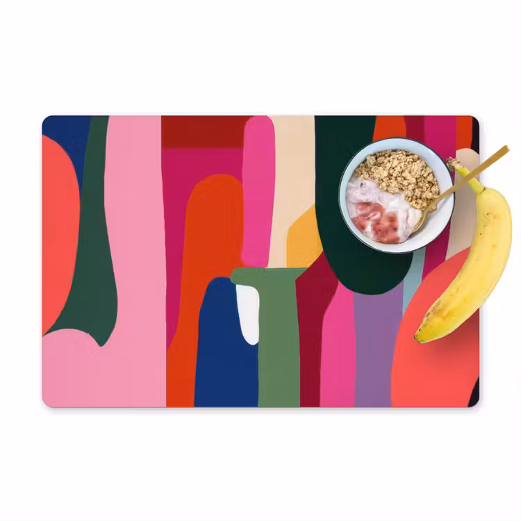 Kleurvakken - Recht - Rond - Abstract Placemat vinyl groot -zzzproduct_Kitchenyeah-website