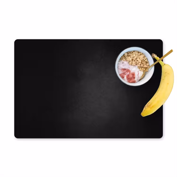 Beton - Zwart - Grijs - Structuur - Industrieel Placemat vinyl groot -zzzproduct_Kitchenyeah-website