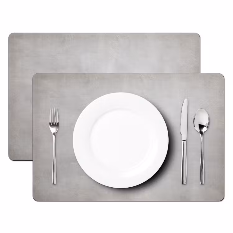 Beton - Grijs - Cement - Industrieel - Structuur Placemat vinyl groot -zzsfeer2_Kitchenyeah-website