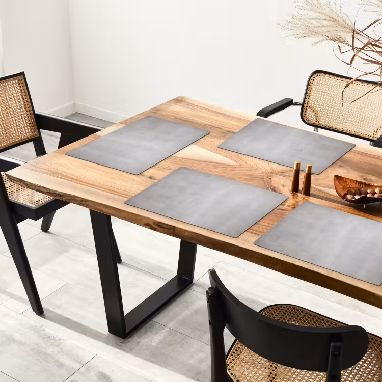 Beton - Grijs - Cement - Industrieel - Structuur Placemat vinyl groot -zzsfeer4_Kitchenyeah-website
